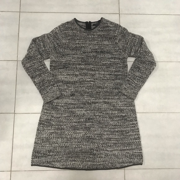 COS | Leather Trim Knit Dress - Picture 5 of 9